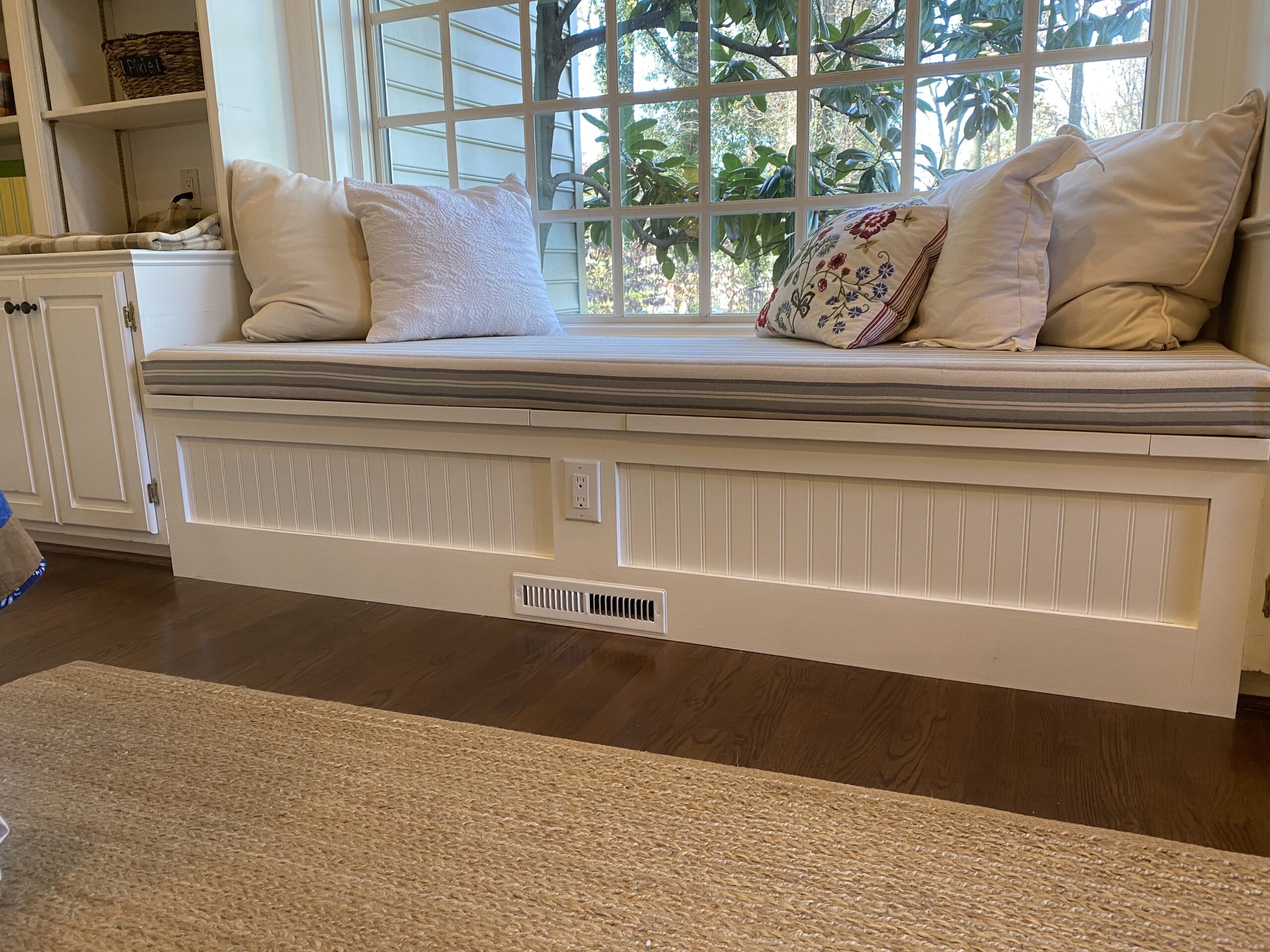 white window seat