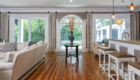 Family room with Larina Kase Interior Design in Berwyn